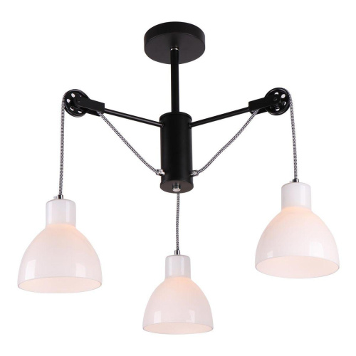 Потолочная люстра IMEX MD.1230-3-S BK+CH Потолочная люстра IMEX MD.1230-3-S BK+CH