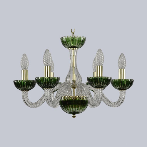 Подвесная люстра Bohemia Ivele 1308/6/165 G Cl/Clear-Green/H-1K Подвесная люстра Bohemia Ivele 1308/6/165 G Cl/Clear-Green/H-1K