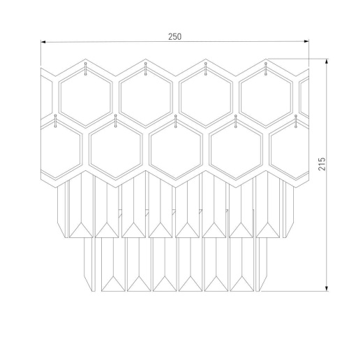 Настенный светильник Eurosvet Ariana 10124/2 хром/прозрачный хрусталь Strotskis