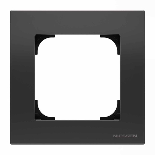 Рамка 1-постовая ABB Sky чёрный бархат 2CLA857100A1501