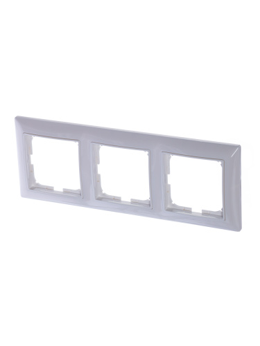 Рамка 3-постовая ABB Basic55 альпийский белый 2CKA001725A1481