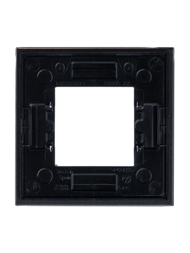 Рамка 1-постовая ABB Zenit стекло графит 2CLA227100N3801