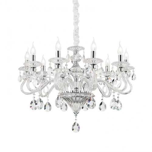 Подвесная люстра Ideal Lux Negresco SP8 Transparente 141053 Подвесная люстра Ideal Lux Negresco SP8 Transparente 141053
