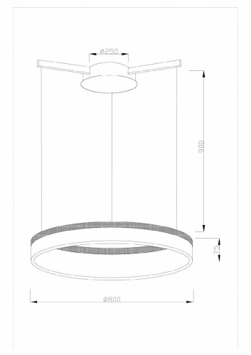 Подвесной светодиодный светильник Moderli Via V1722-PL