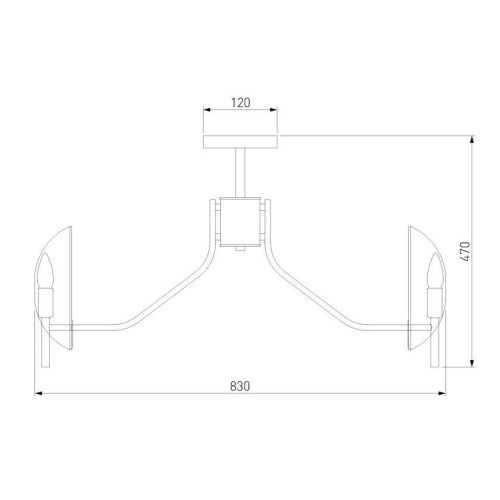 Потолочная люстра Eurosvet Rocco 60135/8 латунь