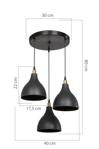 Подвесная люстра Toplight Marjory TL1615H-03BK Подвесная люстра Toplight Marjory TL1615H-03BK