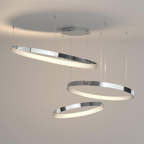 Подвесной светодиодный светильник Eurosvet Smart Posh 90275/3 хром Подвесной светодиодный светильник Eurosvet Smart Posh 90275/3 хром