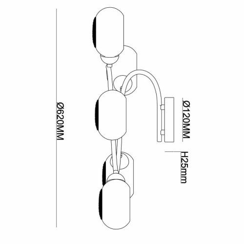 Потолочная люстра Rivoli Romi 3038-305 Б0044497
