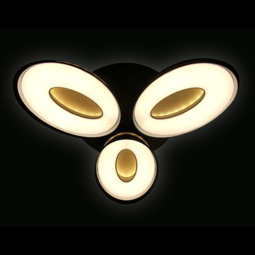 Потолочная светодиодная люстра Ambrella light Orbital Granule FG1020/3 WH 72W+36W D780