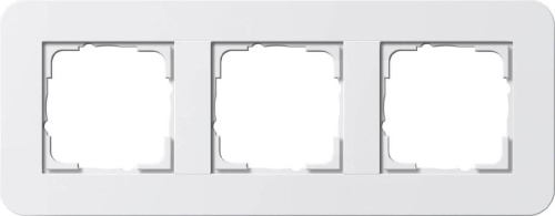 Рамка 3-постовая Gira E3 белый глянцевый 0213410