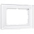 Рамка Werkel Favorit для двойной розетки белый стекло WL01-Frame-01-DBL 4690389073120