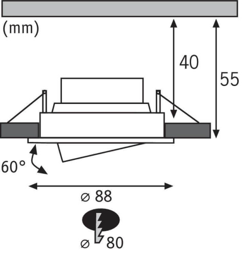 Встраиваемый светодиодный светильник Paulmann EBL Led Rund 3939