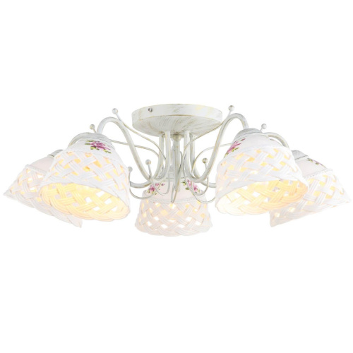 Потолочная люстра Arte Lamp Wicker A6616PL-5WG