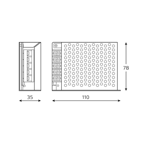 Блок питания Gauss 40W 12V IP20 BT502