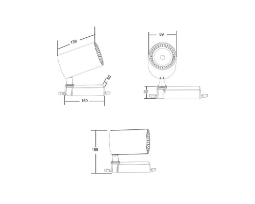 Трековый светодиодный светильник Maytoni Technical Vuoro TR029-3-30W3K-B Трековый светодиодный светильник Maytoni Technical Vuoro TR029-3-30W3K-B