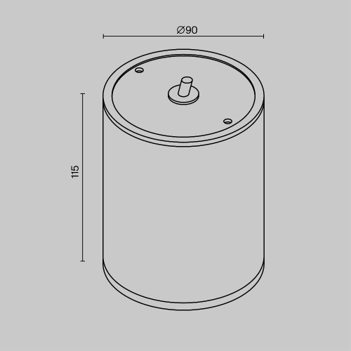Уличный светодиодный светильник Maytoni Bar O306CL-L7GF