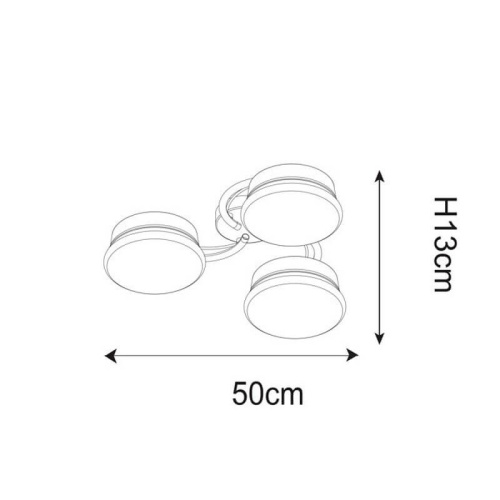Потолочная светодиодная люстра Zumaline Colten CL15008A-3CLA