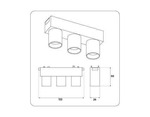 Трековый светодиодный светильник Ambrella light Track System GV1503