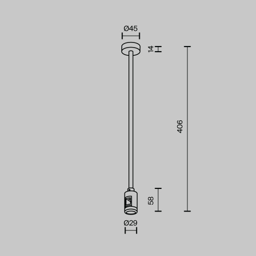 Комплектующие для трековой системы Technical TRA158C-SL1-BS Комплектующие для трековой системы Technical TRA158C-SL1-BS