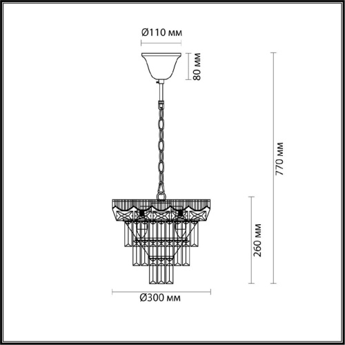 Подвесная люстра Lumion Esme Classi 5233/4 Подвесная люстра Lumion Esme Classi 5233/4