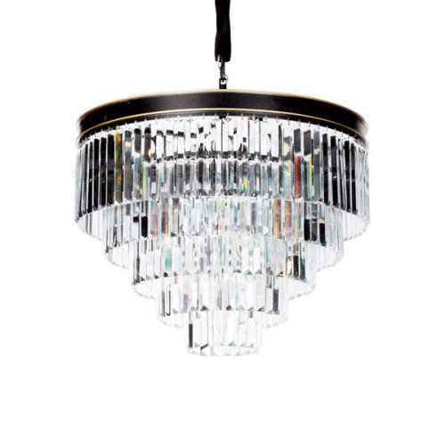 Люстра Odeon 25 black/clear