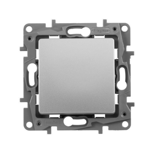 Выключатель одноклавишный Legrand Etika 10A 250V алюминий 672401
