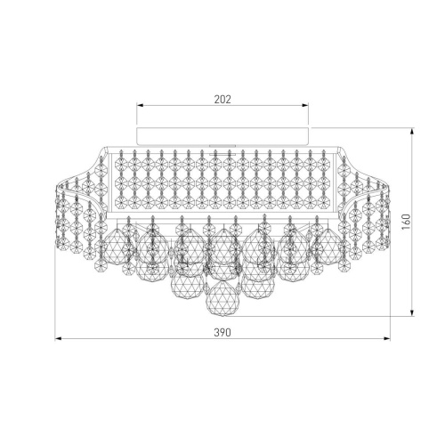 Потолочная люстра Eurosvet 16017/6 хром Strotskis
