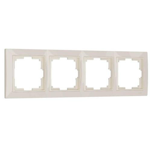 Рамка Werkel Snabb Basic на 4 поста слоновая кость WL03-Frame-04 4690389098765