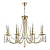 Подвесная люстра Crystal Lux Victoria SP8 Gold/Amber