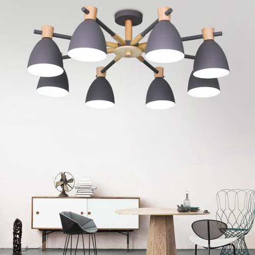 Потолочная Люстра Folke 8 Gray By Imperiumloft
