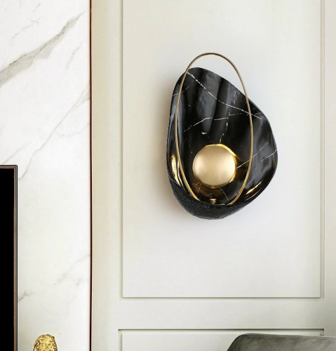 Настенный светильник Pearl black