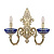 Бра Bohemia Ivele 7203B15/2/210 GW P Clear-Blue/H-1J