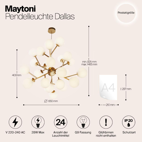Подвесной светильник Maytoni MOD545PL-24BS Подвесной светильник Maytoni MOD545PL-24BS