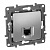 Розетка компьютерная RJ45 Legrand Etika 6 кат UTP алюминий 672453