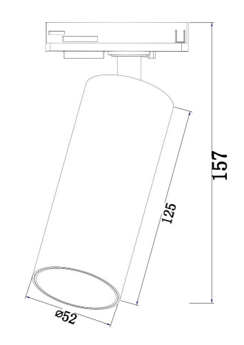 Трековый светодиодный светильник Maytoni Track lamps TR021-1-12W4K Трековый светодиодный светильник Maytoni Track lamps TR021-1-12W4K