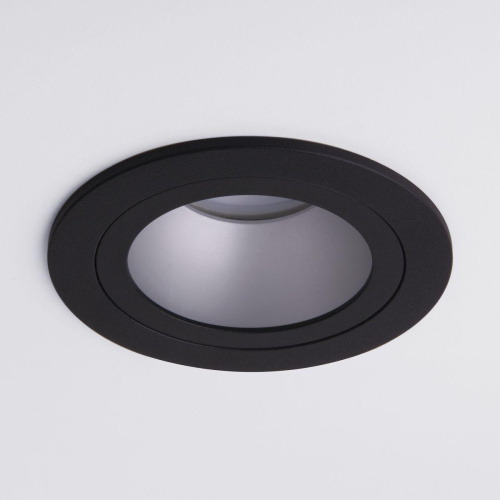 Встраиваемый светильник Elektrostandard 122 MR16 серебро/черный a053354 Встраиваемый светильник Elektrostandard 122 MR16 серебро/черный a053354