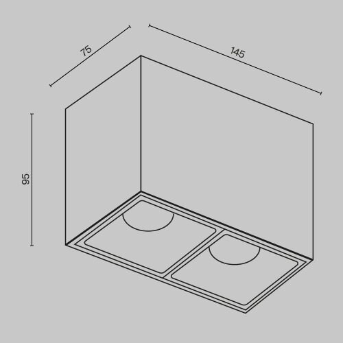 Потолочный светильник Technical C065CL-02-L12W4K-W Потолочный светильник Technical C065CL-02-L12W4K-W
