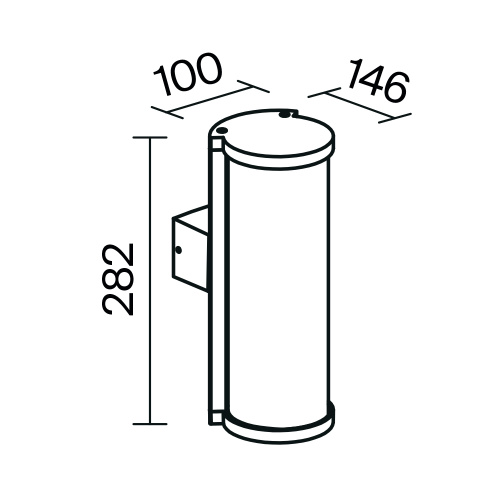 Настенный светильник (бра) Outdoor O451WL-01GF