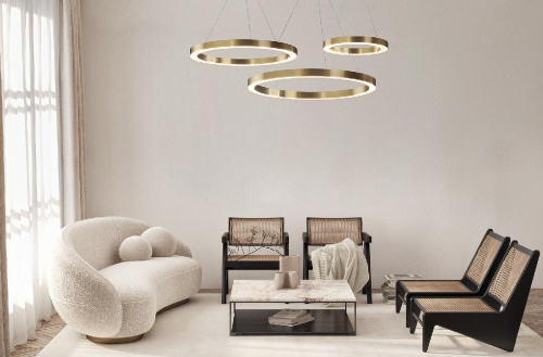 Подвесная светодиодная люстра Maytoni Saturno MOD415PL-L36BS4K