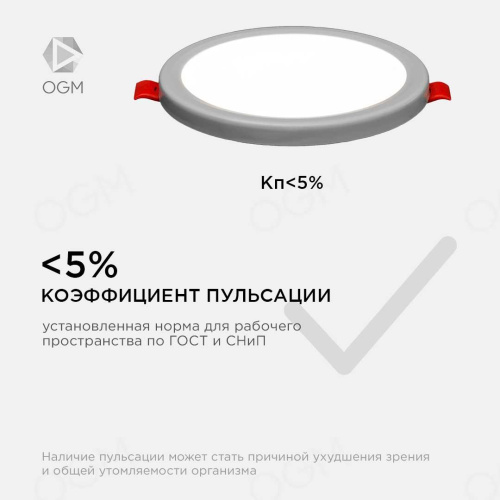Встраиваемая светодиодная панель OGM LP-02