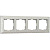 Рамка Werkel Antik на 4 поста жемчужный WL07-Frame-04 4690389063527