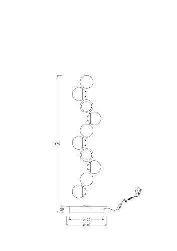 Настольный светильник Maytoni MOD081TL-L14G3K Настольный светильник Maytoni MOD081TL-L14G3K