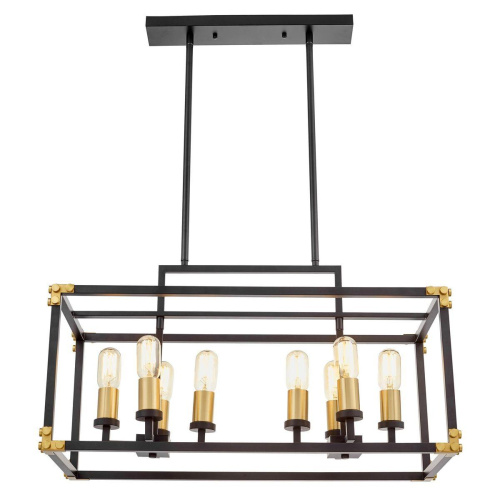 Подвесная люстра Lumina Deco Waldorf LDP 1140-8 BK+MD Подвесная люстра Lumina Deco Waldorf LDP 1140-8 BK+MD