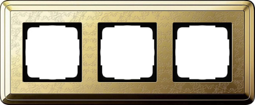 Рамка 3-постовая Gira ClassiX Art латунь 0213671