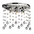 Настенный светильник Ideal Lux Moonlight AP3 Cromo 077833