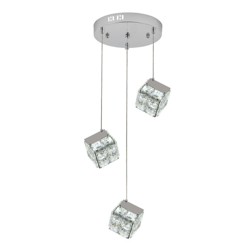 Подвесная светодиодная люстра Indigo Radioso 12048/3P Chrome V000136L