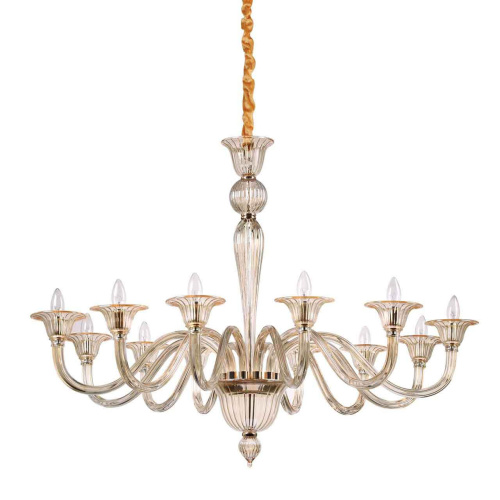 Подвесная люстра Ideal Lux Brigitta SP12 Ambra 199405 Подвесная люстра Ideal Lux Brigitta SP12 Ambra 199405