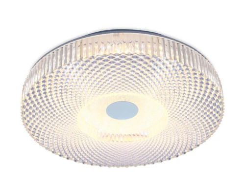 Потолочный светодиодный светильник Ambrella light Orbital Crystal F96 CL 48W D390 Потолочный светодиодный светильник Ambrella light Orbital Crystal F96 CL 48W D390