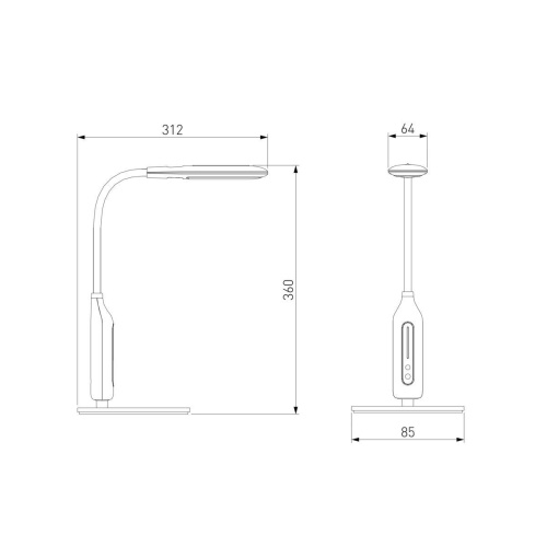 Настольная лампа Eurosvet Soft 80503/1 черный