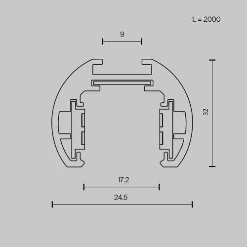 Шинопровод накладной/подвесной Technical TRXM034-R-412W Шинопровод накладной/подвесной Technical TRXM034-R-412W